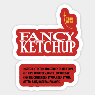 Fancy Ketchup Sticker